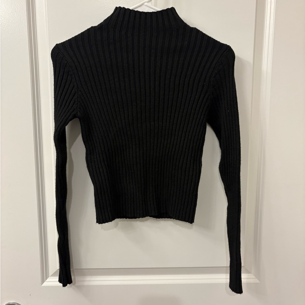 SHEIN Charcoal/Gray Ribbed Knitwear Set
